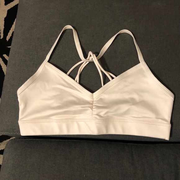 ALO Yoga Other - Never worn White Glossy Sunny Strappy sports bra